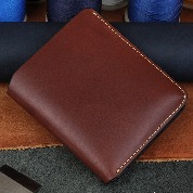 [JD-0802] 수제지갑 이태리베지터블 에이징가죽 이니셜각인 내츄럴브라운 스몰사이즈